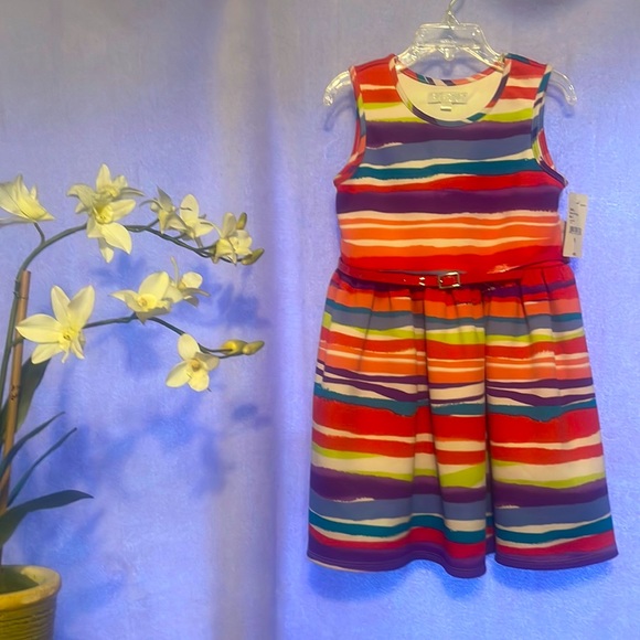 Special Occasion by Marmellata Other - 🌺NWT Girls dress w/red belt—-Special Occasion by Marmellata-size 5